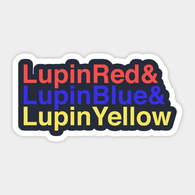 Lupinrangers Sticker by mapreduce